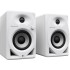 Pioneer DJ DDJ-REV1 Controller, DM-40D White Speakers, Laptop Stand & HDJ-CUE1 Headphones Bundle Deal