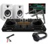 Pioneer DJ DDJ-REV1 Controller, DM-40D White Speakers, Laptop Stand & HDJ-CUE1 Headphones Bundle Deal