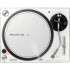 Pioneer DJ PLX500 White Turntable (Single) & Pioneer DJ DM-40D White Bundle