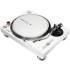 Pioneer DJ PLX500 White Turntable (Single) & Pioneer DJ DM-40D White Bundle