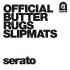 Serato Official Butter Rugs Slipmats, White, 7'' (Pair)