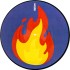 Serato Emoji Series Control Vinyl 'Flame/Record' Pair