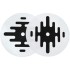 Serato Official DJ Pro Logo Slipmats, White, 12'' (Pair)