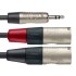 Stagg Mini Jack - Split XLRm 3 Metre Pro Audio Cable (NYC3/MPS2XMR)
