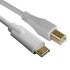 UDG USB-C to USB-B Straight Cable, White 1.5 Metre