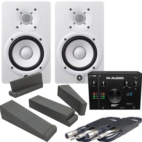 M Audio Air 192 4 Audio Interface 2x Yamaha Hs5 White Pads Leads The Disc Dj Store