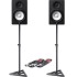 Yamaha HS8 Black Active Studio Monitors + Stands & Leads