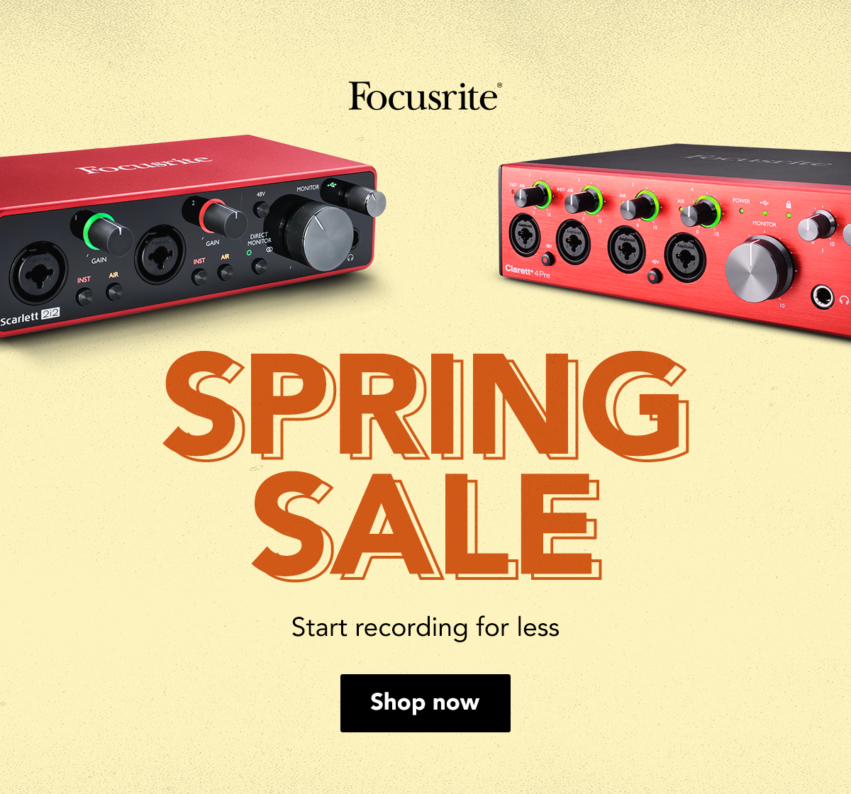 FOCUSRITE SPRING SALE