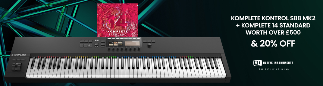 Native Instruments SALE, S88 MK2 Keyboard, up to 20% Off & FREE Komplete 14 Standard