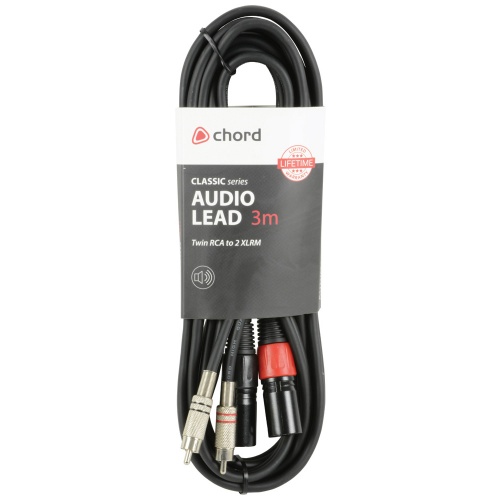 Chord Twin RCA to XLRm 3 Metre Balanced Audio Cable (190.059UK)