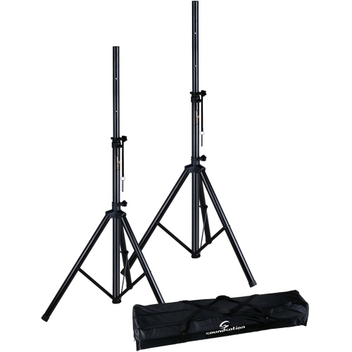 Soundsation Tripod PA Speaker Stands (Pair) + Carry Case