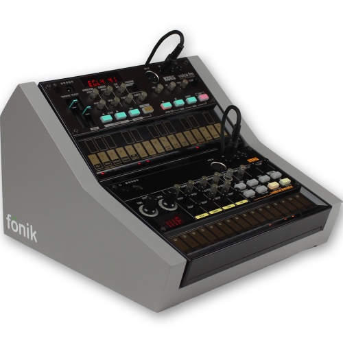 Fonik Audio Stand For 2 x Korg Volca (Grey)