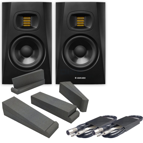 Adam Audio T5V (Pair) + Isolation Pads + Leads Bundle (Sale Ends 19th December)