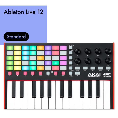 Akai APC Key 25 MK2, MIDI Keyboard Controller + Ableton Live 12 Standard Bundle Deal