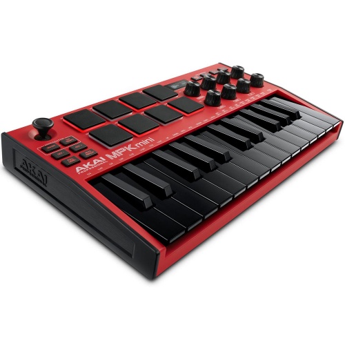 Akai MPK Mini MK3, MIDI Controller Keyboard, Red Edition