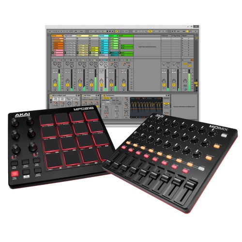 Akai MidiMix & MPD218 USB Mixer + Pad Controller, Ableton Live Lite