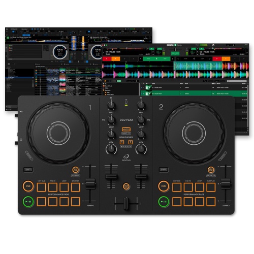 AlphaTheta DDJ-FLX2 DJ Controller Bundle Deal - The Disc DJ