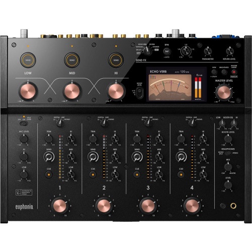 AlphaTheta Euphonia, 4-Channel Rotary DJ Mixer with Effects