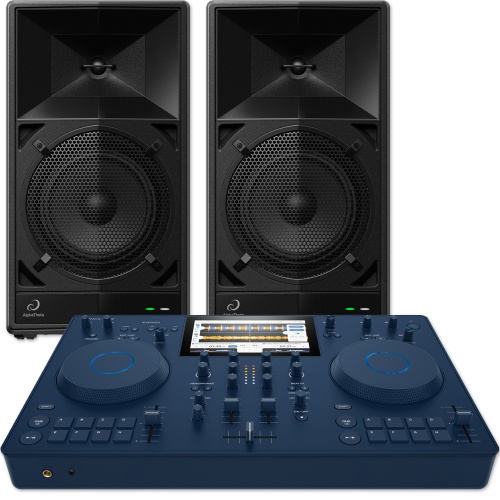 AlphaTheta Omnis-Duo DJ Controller & 2x Wave-Eight Bluetooth Speakers Bundle Deal