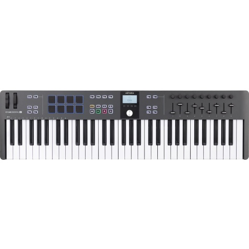 Arturia KeyLab Essential 61 MK3 Black Midi Controller Keyboard