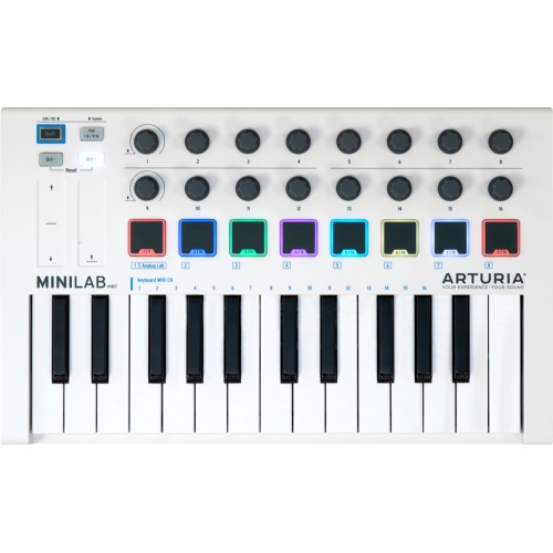 Arturia MiniLab MK2 White 25 Key USB Controller Keyboard