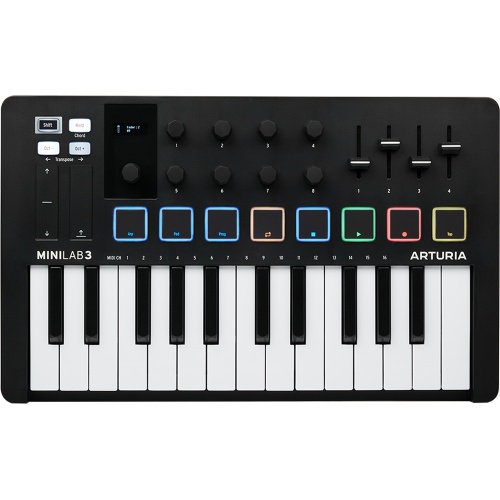 Arturia MiniLAB MK3 Black 25 Key USB Controller Keyboard