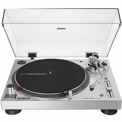 Audio Technica AT-LP120XUSB Silver, Direct Drive DJ Turntable (Single)