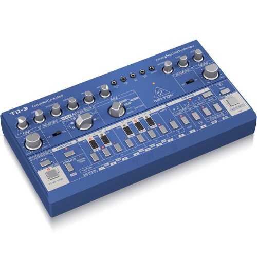 Behringer TD-3 Blue, Analogue Bassline Synthesizer  (UK Power Supply)