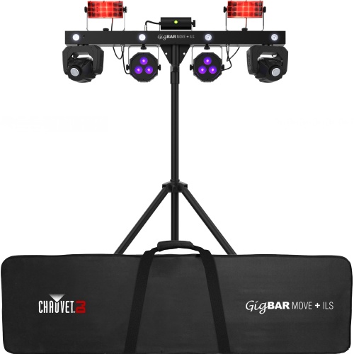 Chauvet DJ GigBAR Move PLUS ILS, 5in1 Lighting Bar Mover, Derby, Wash, Laser & Strobe