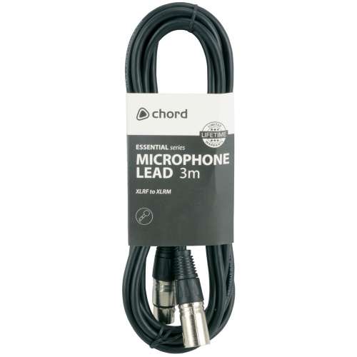Chord XLRf - XLRm 3 Metre Balanced Audio Cable (190.081UK)