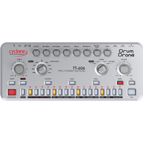 Cyclone Analogic TT-606 Drum Drone, Analogue Drum Machine + Sequencer
