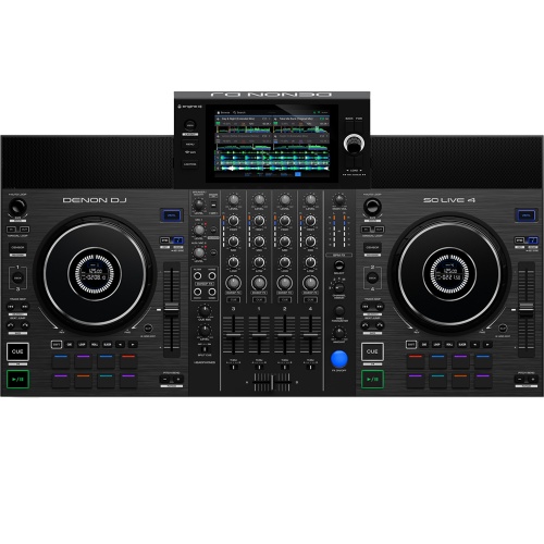 Denon DJ SC Live 4, Standalone DJ Controller with Built-In Speakers, Amazon Music Streaming & Stems