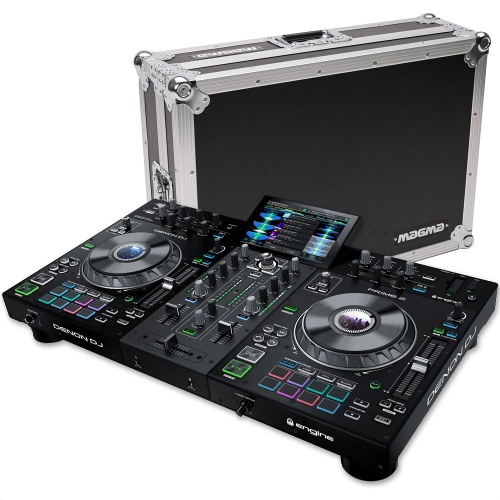 Denon Prime 2 Standalone DJ Controller + Magma Flight Case Bundle