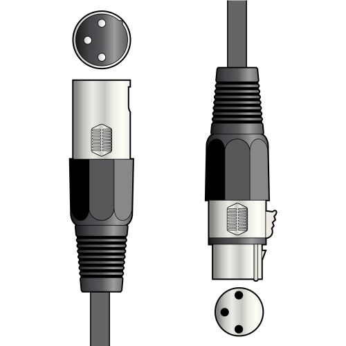 QTX Lighting DMX Cable, 6 metre (177.907UK)
