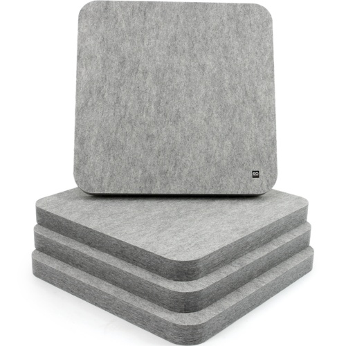 EQ Acoustics 'ColourPanel R5' Light Smoke On Marle Grey Acoustic Tiles x4