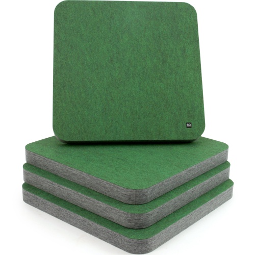 EQ Acoustics 'ColourPanel R5' Sea Green On Marle Grey Acoustic Tiles x4
