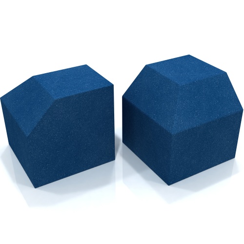 EQ Acoustics Project Corner Cube Acoustic Foam (Blue) x2