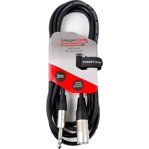 StageCore CORE 163, XLRm - Jack 3 Metre Balanced Audio Cable