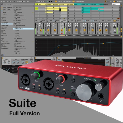 Focusrite Scarlett 2i2 (G3) USB Audio Interface + Ableton Live 11 Suite
