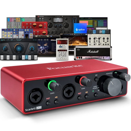 Focusrite Scarlett 2i2 (G3) USB Audio Interface + Free Plugin Bundle (B-Stock / Ex-Demo)