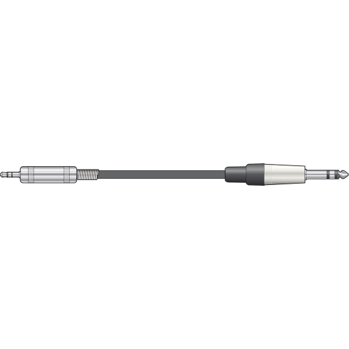 Chord 3.5mm TRS MiniJack - 6.35mm TRS Jack Metre Balanced Audio Cable (190.013UK)