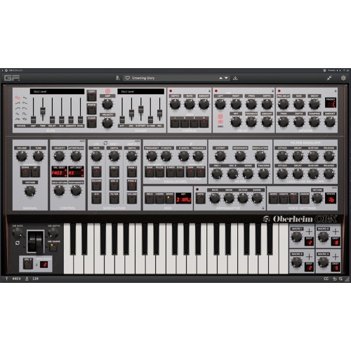 GForce Oberheim OB-X Synthesizer, Software Download