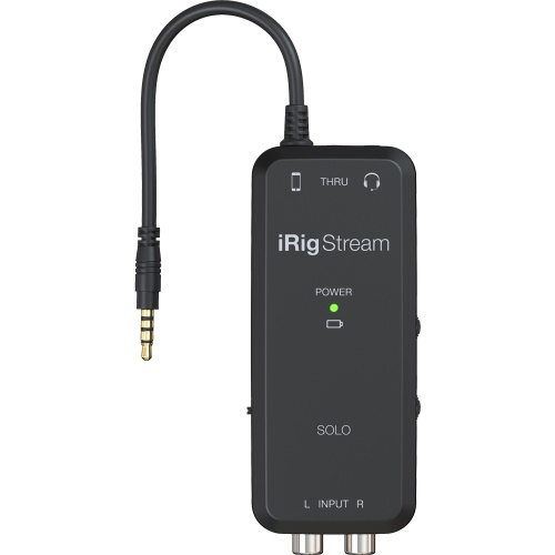 IK Multimedia iRig Stream Solo, Streaming Audio Interface For iOS & Android