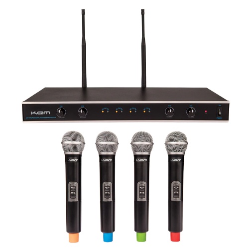 Kam Quartet ECO, UHF Wireless 4-Channel Microphone System