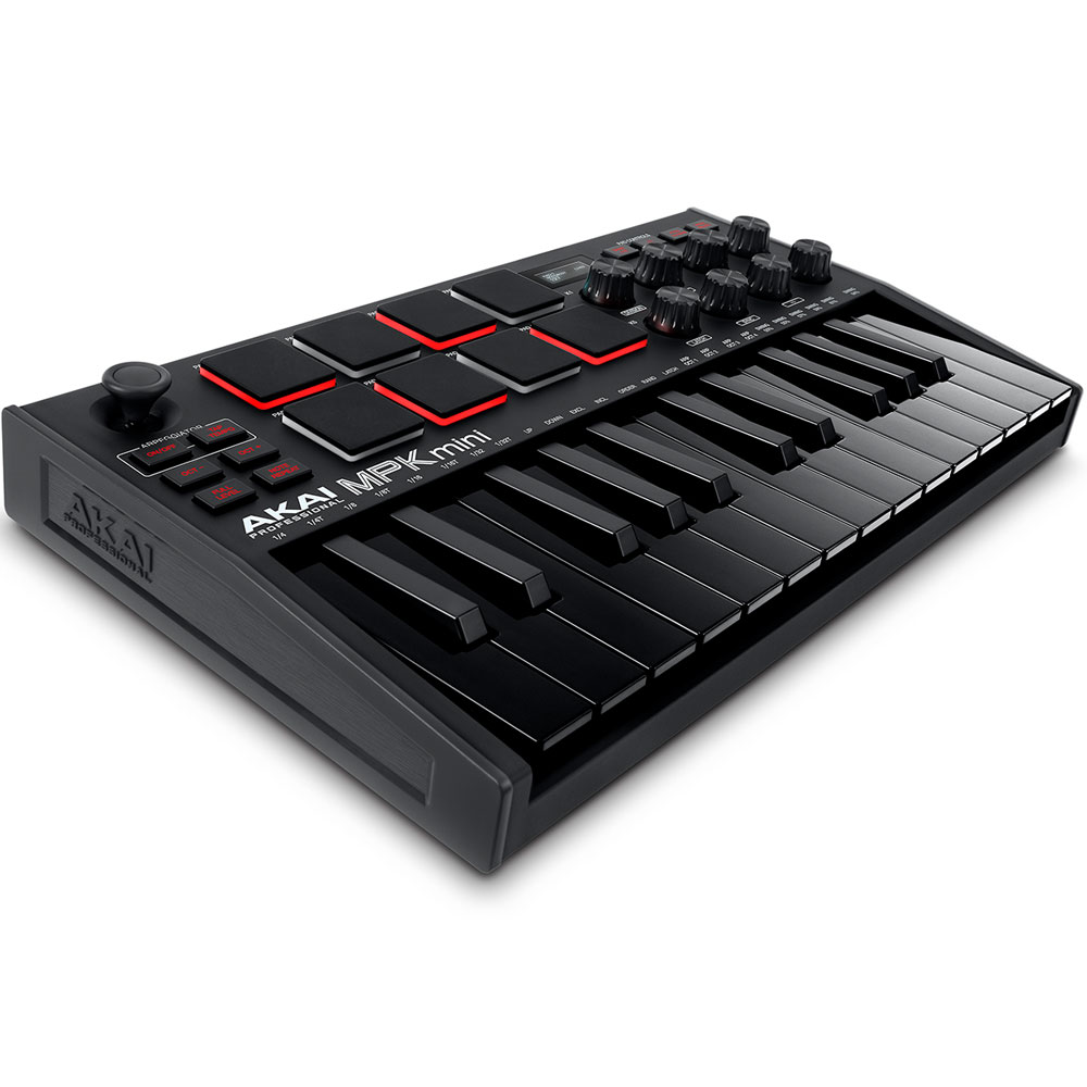 Akai MPK Mini MK3, MIDI Controller Keyboard, Black Edition & Decksaver (B-Stock)