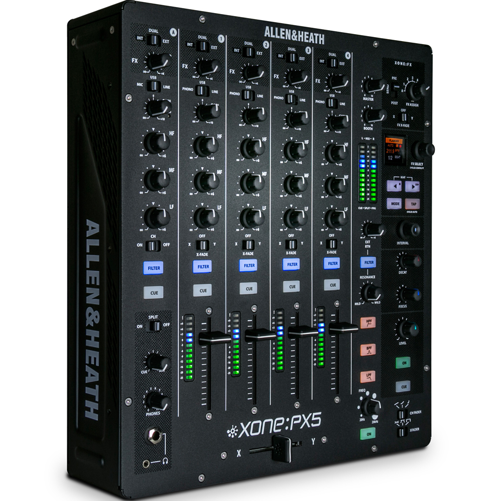 Allen and Heath Xone PX5 DJ Mixer + Soundcard The Disc DJ Store
