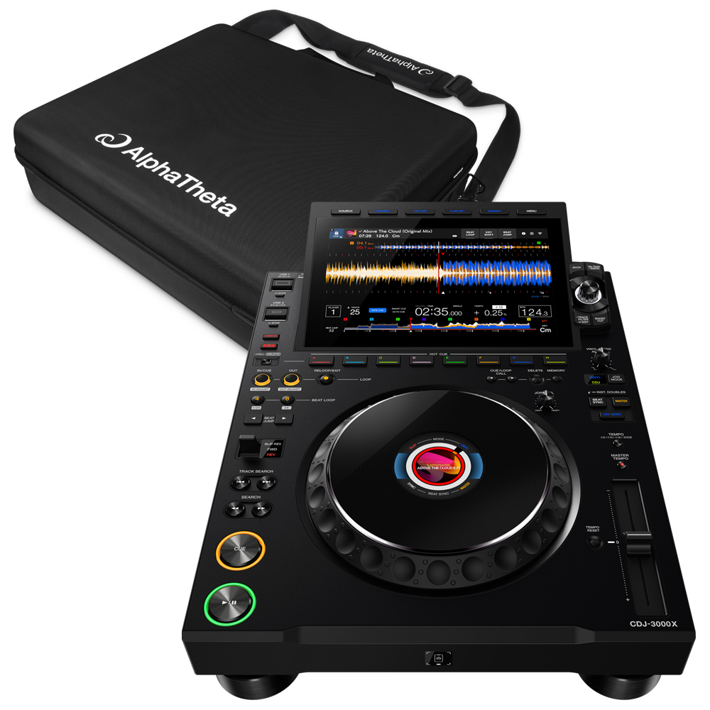 AlphaTheta CDJ-3000X Professional DJ Multi Player + DJC Carry Bag (Single)
