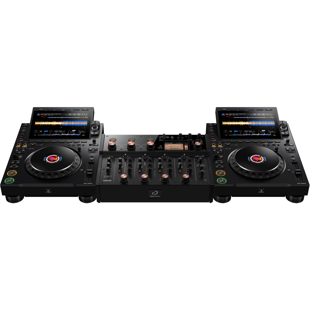 CDJセット一式(DN-S3500)(DJM-300S) (KaossPad2) AlphaTheta オールインワンDJシステム XDJ-AZ + ダストカバー