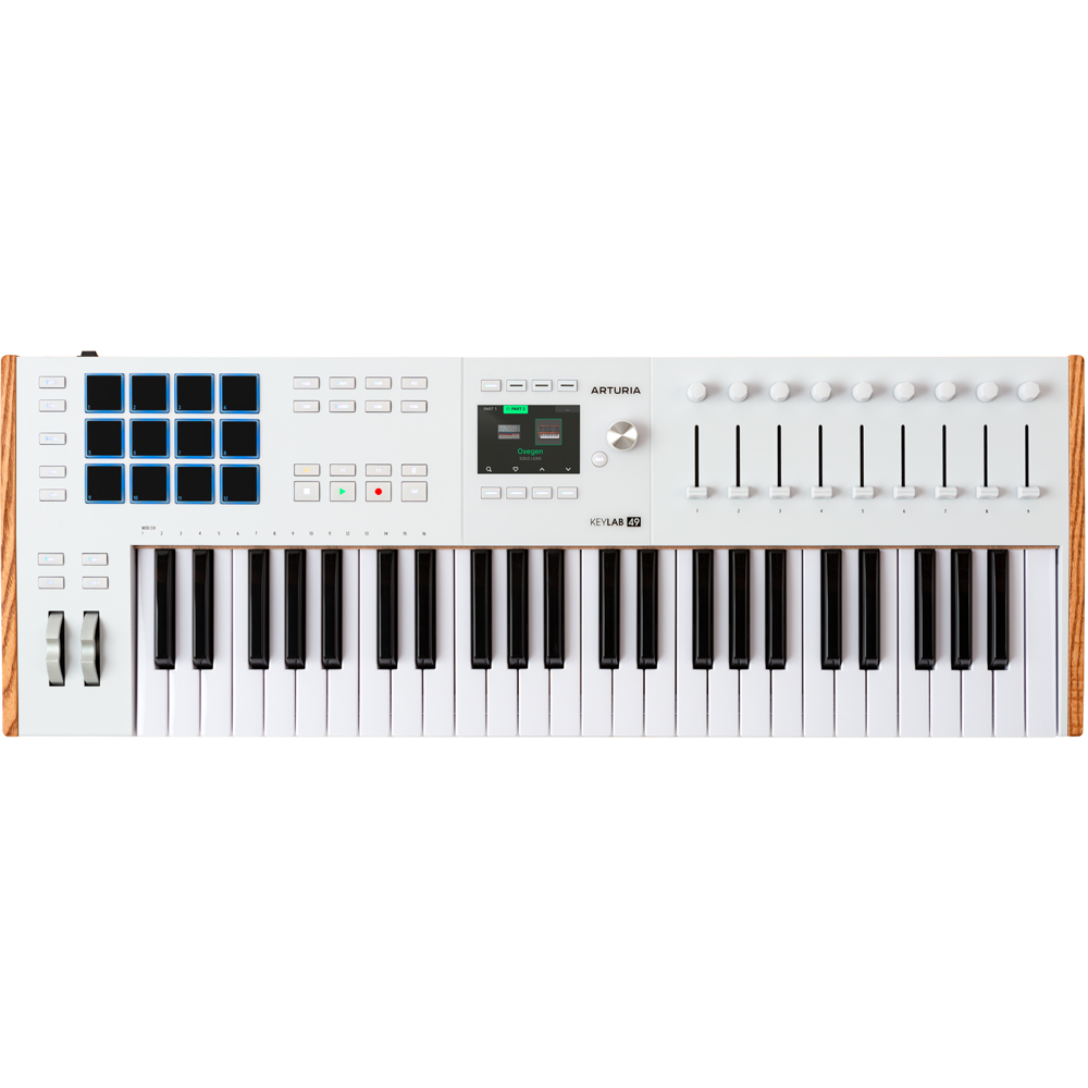 Arturia KeyLab 49 MK3 White, Midi Controller Keyboard + Komplete 15 Select