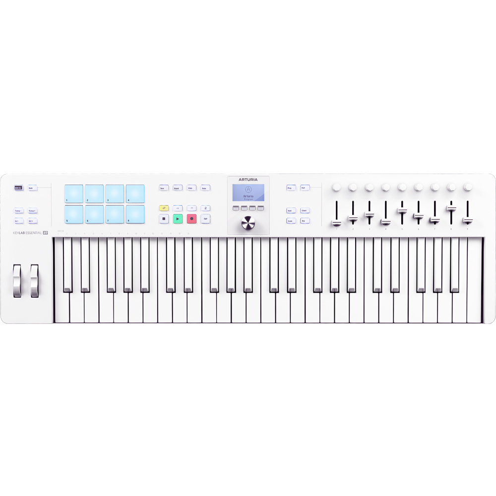 Arturia KeyLab Essential 49 MK3 Alpine White Limited Edition Midi Controller Keyboard